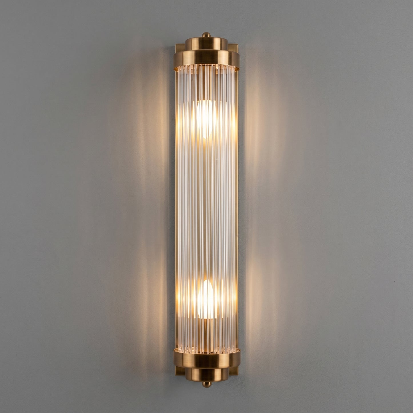 Vägglampa Kristall Guld Napoli 40 cm – K9 Kristall & Modern Guldfinish