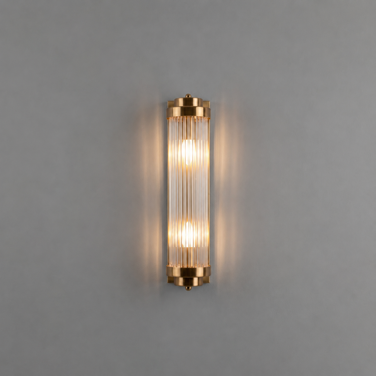 Vägglampa Kristall Guld Napoli 40 cm – K9 Kristall & Modern Guldfinish