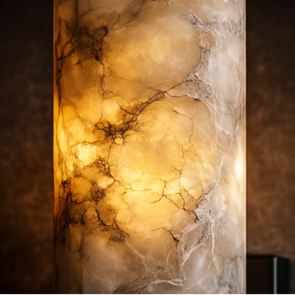 Vägglampa Marmor Ansu – Modern Elegans i Koppar & LED