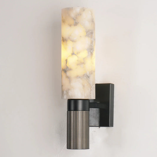 Ansu Vägglampa Marmor – Modern Elegans i Koppar & LED - Mandset