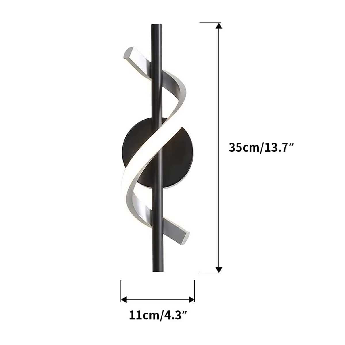 Vägglampa LED Inomhus - Aluminiumdesign - Mandset