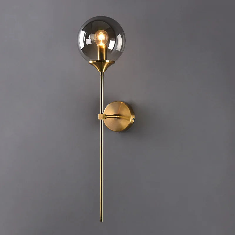 Modern Vägglampa för Sovrum - Glasdesign, Elegant Nordisk Stil - Mandset