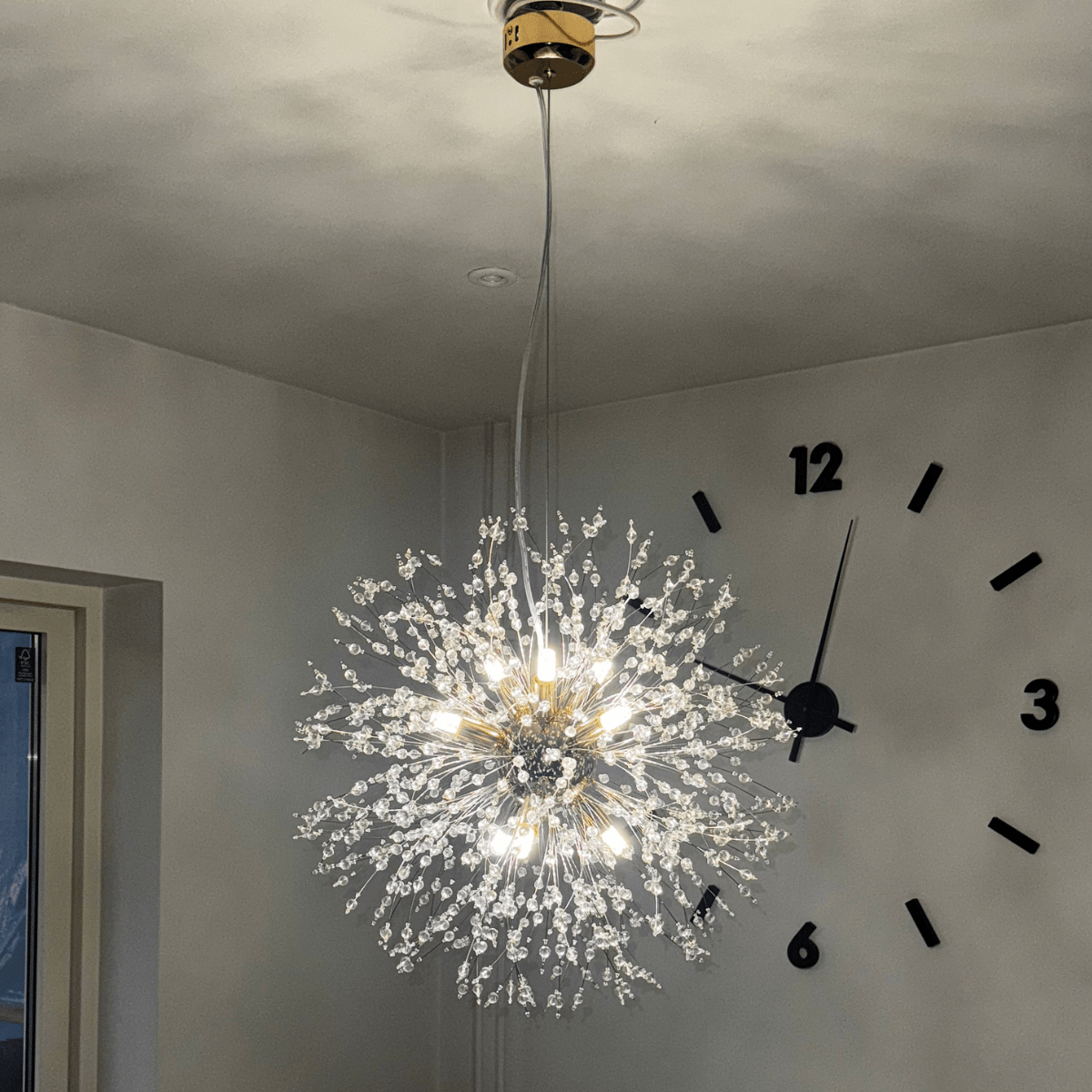 Kristallkrona Empire – Guld & Klar K9 - kristall (90 cm) - Mandset