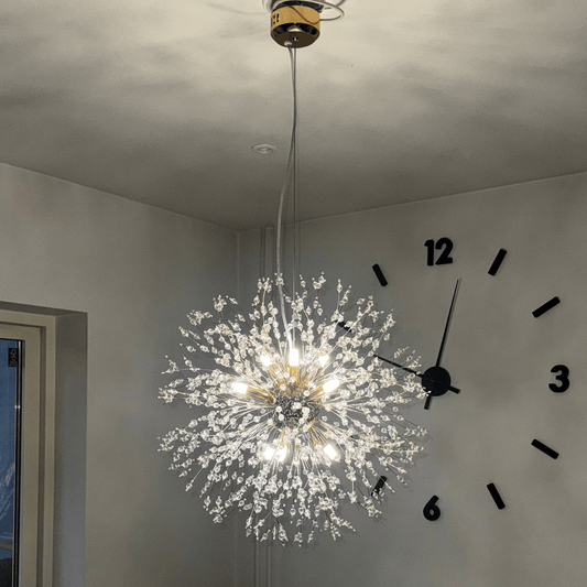 Kristallkrona Empire – Guld & Klar K9 - kristall (90 cm) - Mandset