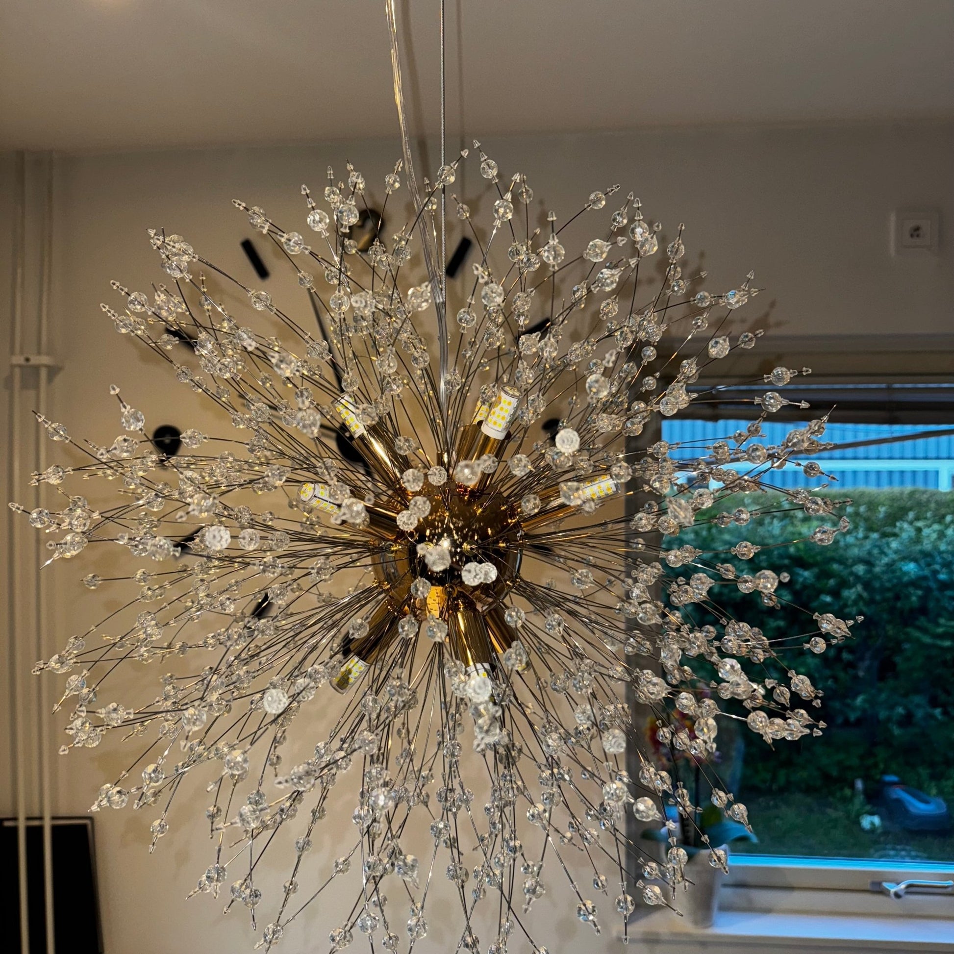 Kristallkrona Empire – Guld & Klar K9 - kristall (90 cm) - Mandset