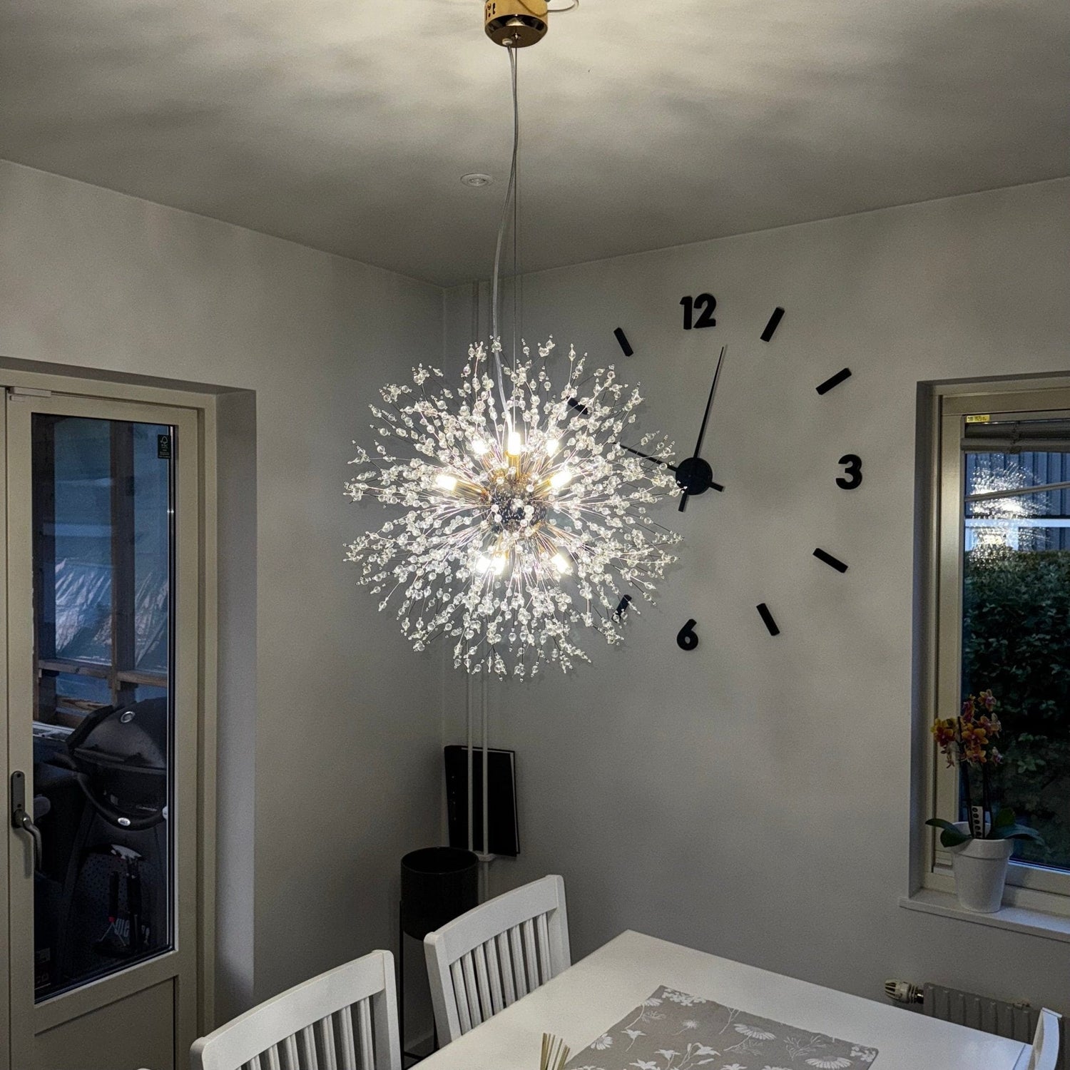 Kristallkrona Empire – Guld & Klar K9 - kristall (90 cm) - Mandset