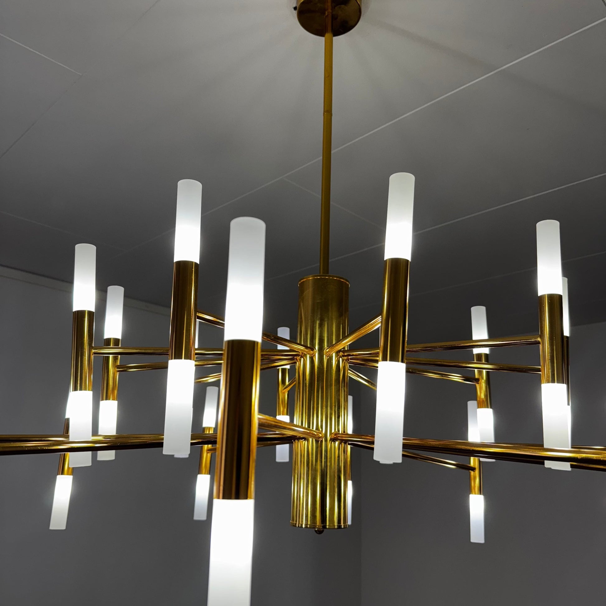 Mandset Stor Taklampa Guld 100 cm - Taklampa Geneva