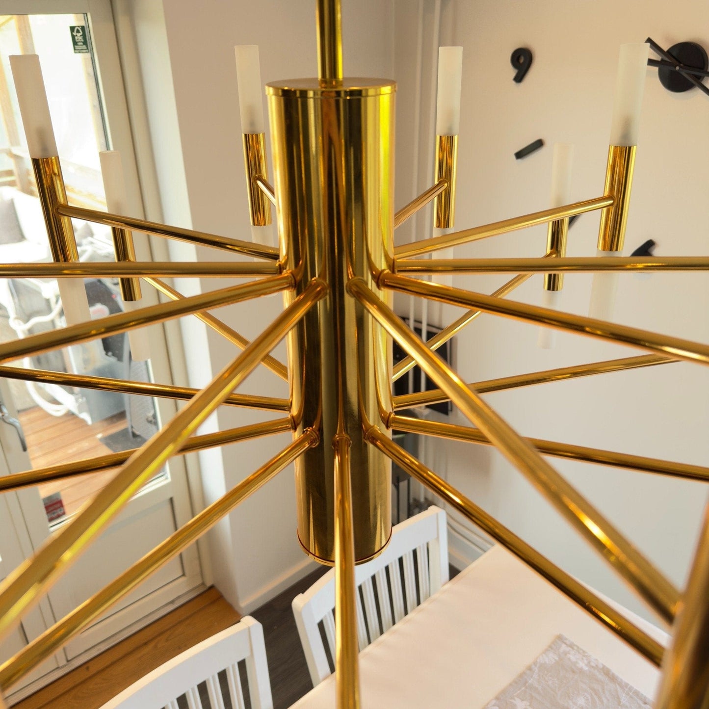 Mandset Stor Taklampa Guld 100 cm - Taklampa Geneva