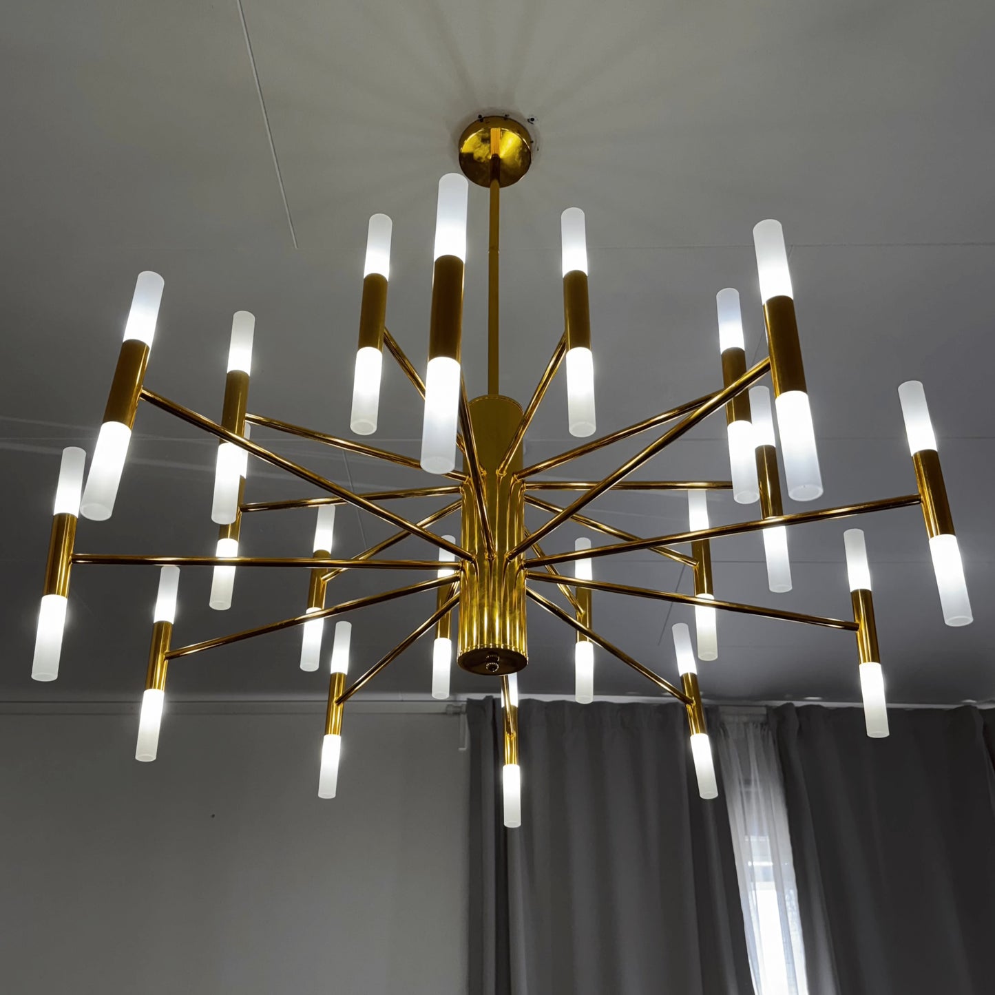 Mandset Stor Taklampa Guld 100 cm - Taklampa Geneva