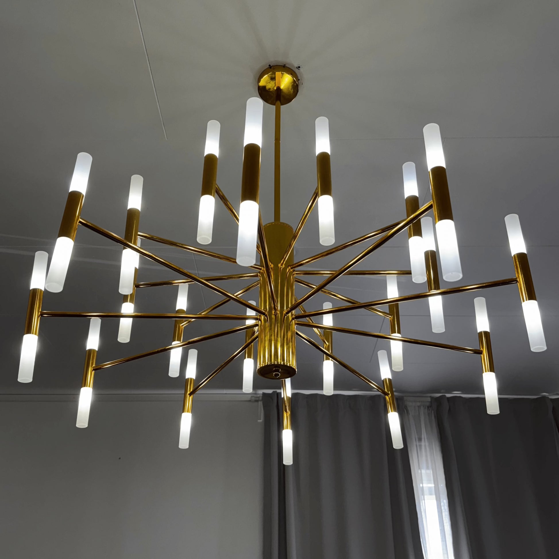 Mandset Stor Taklampa Guld 100 cm - Taklampa Geneva