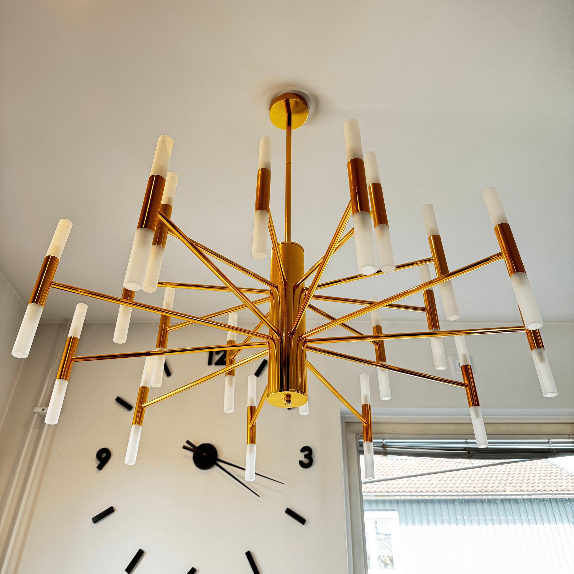 Mandset Stor Taklampa Guld 100 cm - Taklampa Geneva