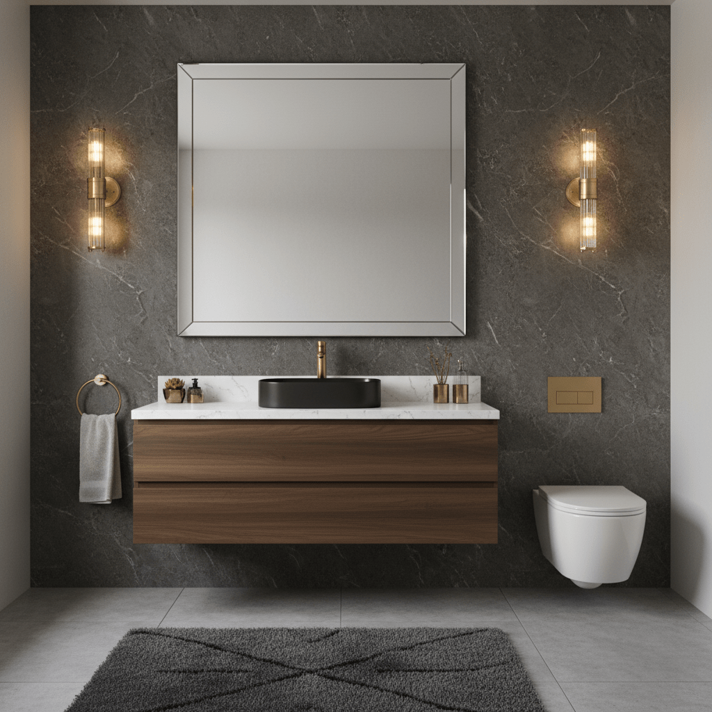 Mandset Vägglampa Kristall Guld Milan – K9 Glas & Metall