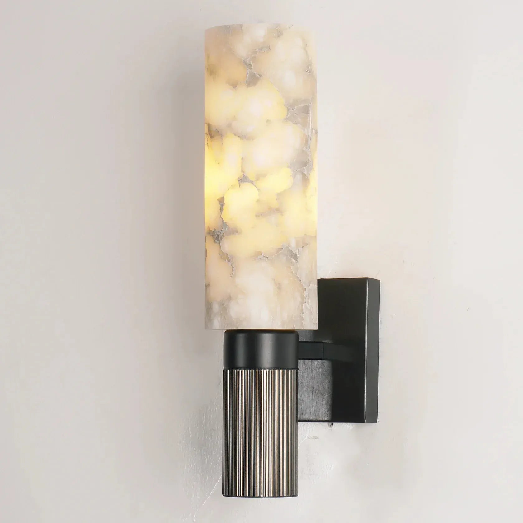 Mandset Vägglampa Marmor Ansu – Modern Elegans i Koppar & LED