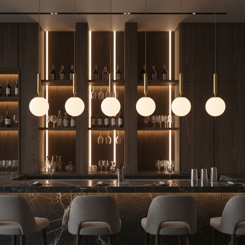 Globe Takpendel i Frostad Glas | Modern Pendellampa